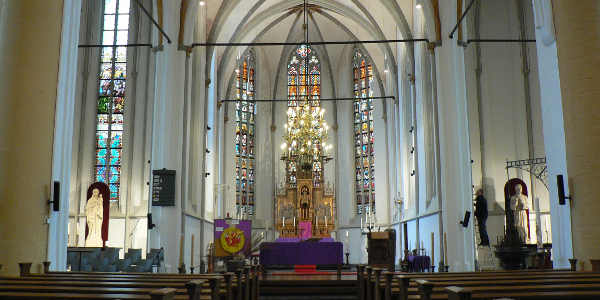 Aanlichting kerk in Kampen